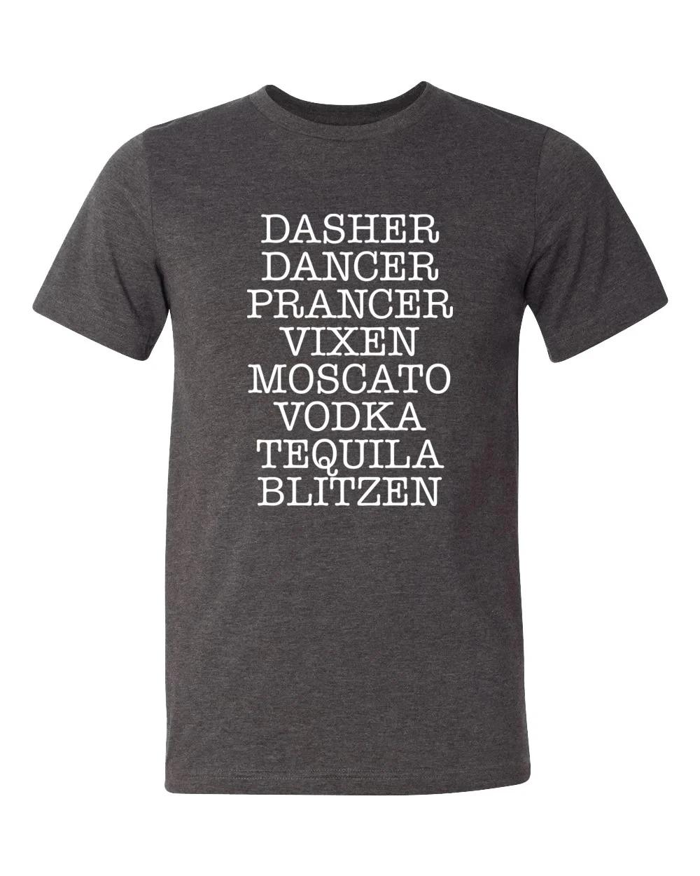 Trenz Shirt Company Reindeer Alcohol Unisex Short Sleeve T-Shirt 2XL