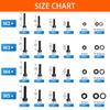 1760PCS Metric Screw Assortment Kit (M2/M3/M4/M5) - Grade 12.9 Alloy Steel Hex Socket Head Cap Bolts & Nuts, Black