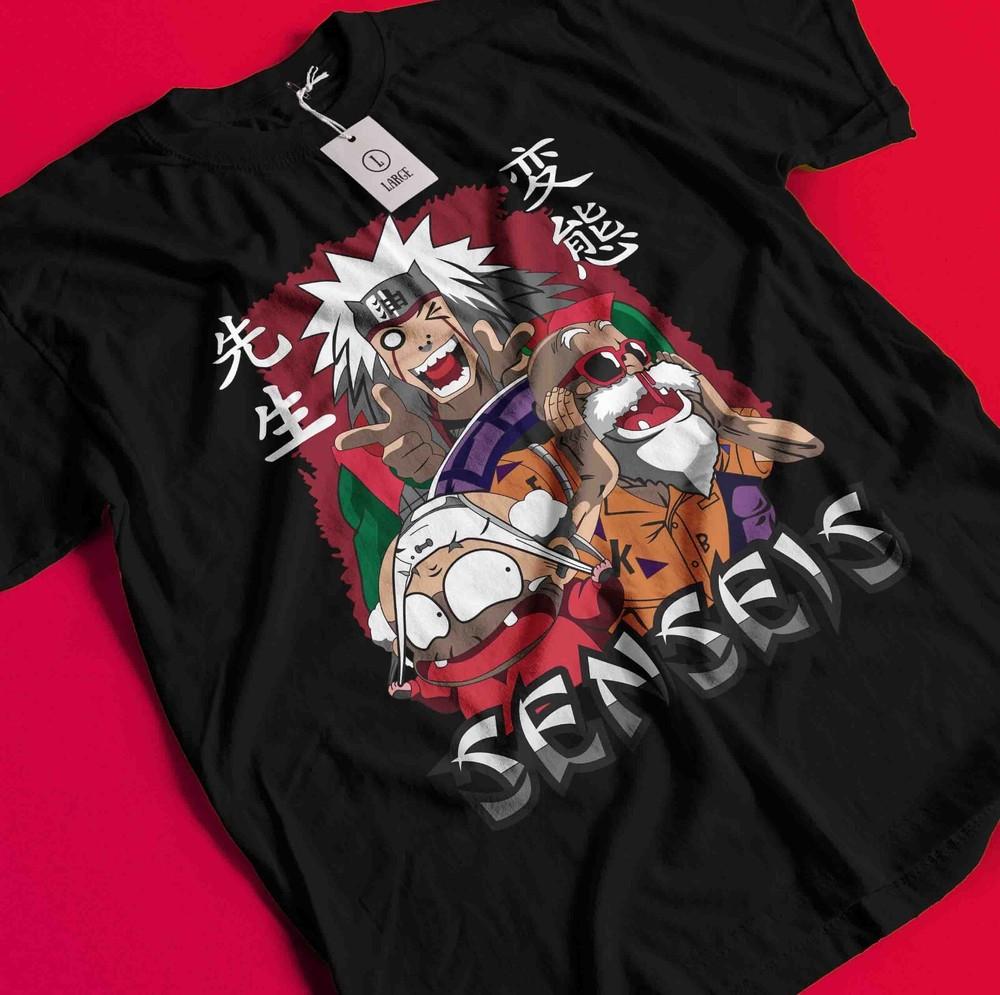

Jiraya T-Shirt Naruto Tshirt Tsunade Shirt Madara Kakashi Itachi Uchiha Rock Lee BB1624 2XL