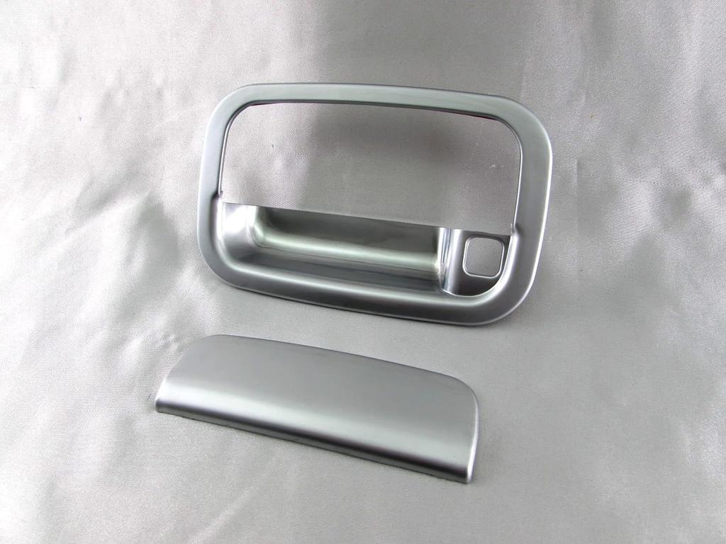 BRIGHTZ Carol HB25S Door Handle Covers and Rear Hatch Knob Plate Satin Silver Set, [REA-DHC-029]