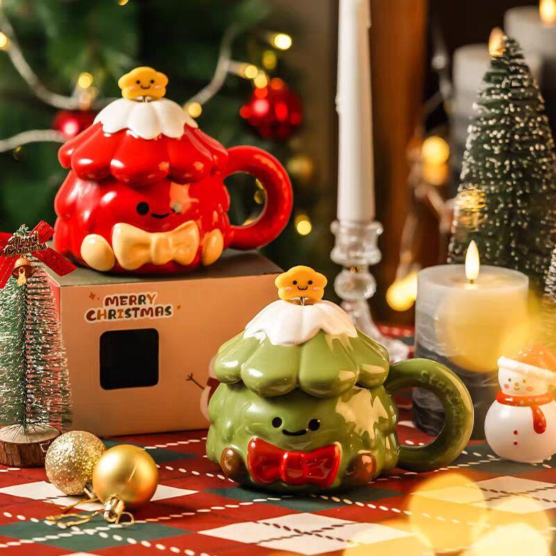 Weihnachtsgeschenk, Weihnachtsbaum-Tasse, hochwertige Tasse für Mädchen, Geschenkaktion, Wasserbecher für Kunden