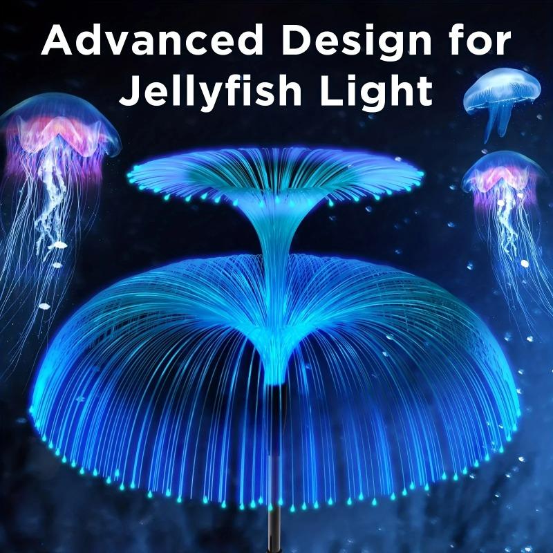 LED Garden Lights Jellyfish Decoration Solar Power Lights Waterproof Outdoor Pathway Solar Lamp Fairy Patio Villa Yard Decor