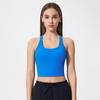 Original I-Shaped Yoga Vest Female with Chest Pad Beauty Back Exercise Underwear Female Bubble Wrap Running Fitness Bra Can Be Outwear