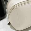 Toiletry Bag PU Waterproof Large Capacity Compartment Design Portable Delicate Cosmetic Make Up Bag Milky White
