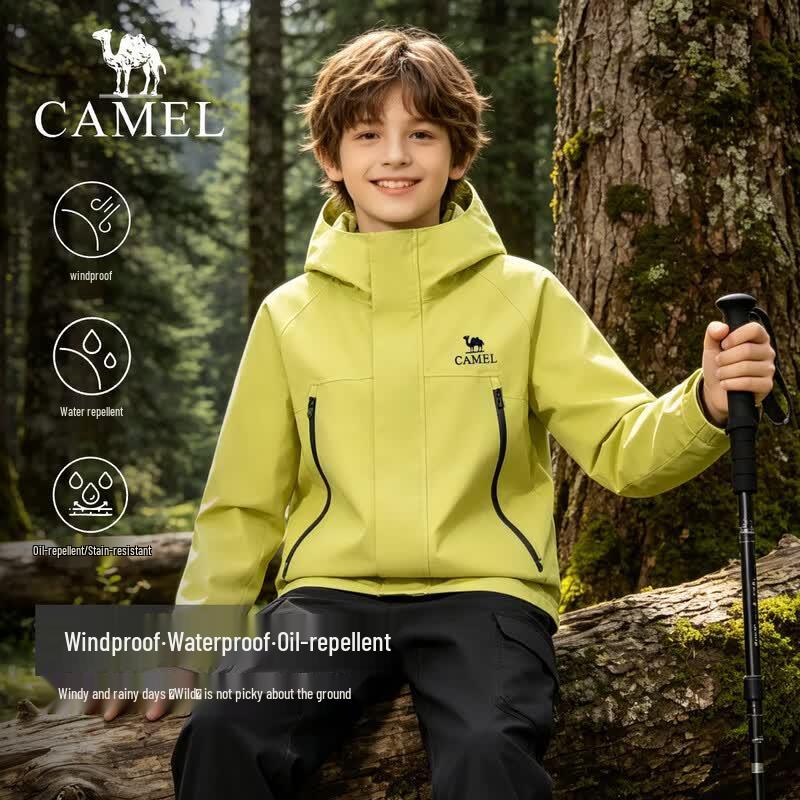 Camel Kids' 3-in-1 Waterproof Outdoor Jacket