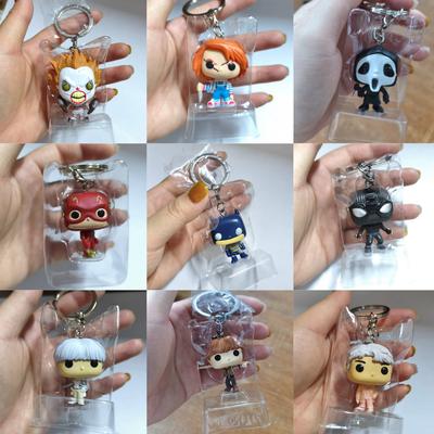Pocket Keychain Chucky Figure Model Keychain Toy Korea Idol Jimin Jin V Rm JK Suga J-Hope Figure Model Keychain Toy GHOST FACE