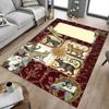 1PC cat flowers Carpet Office Rug Mat Home Decor Area Carpet Festival Gift Office desk chair carpet Longlasting Material