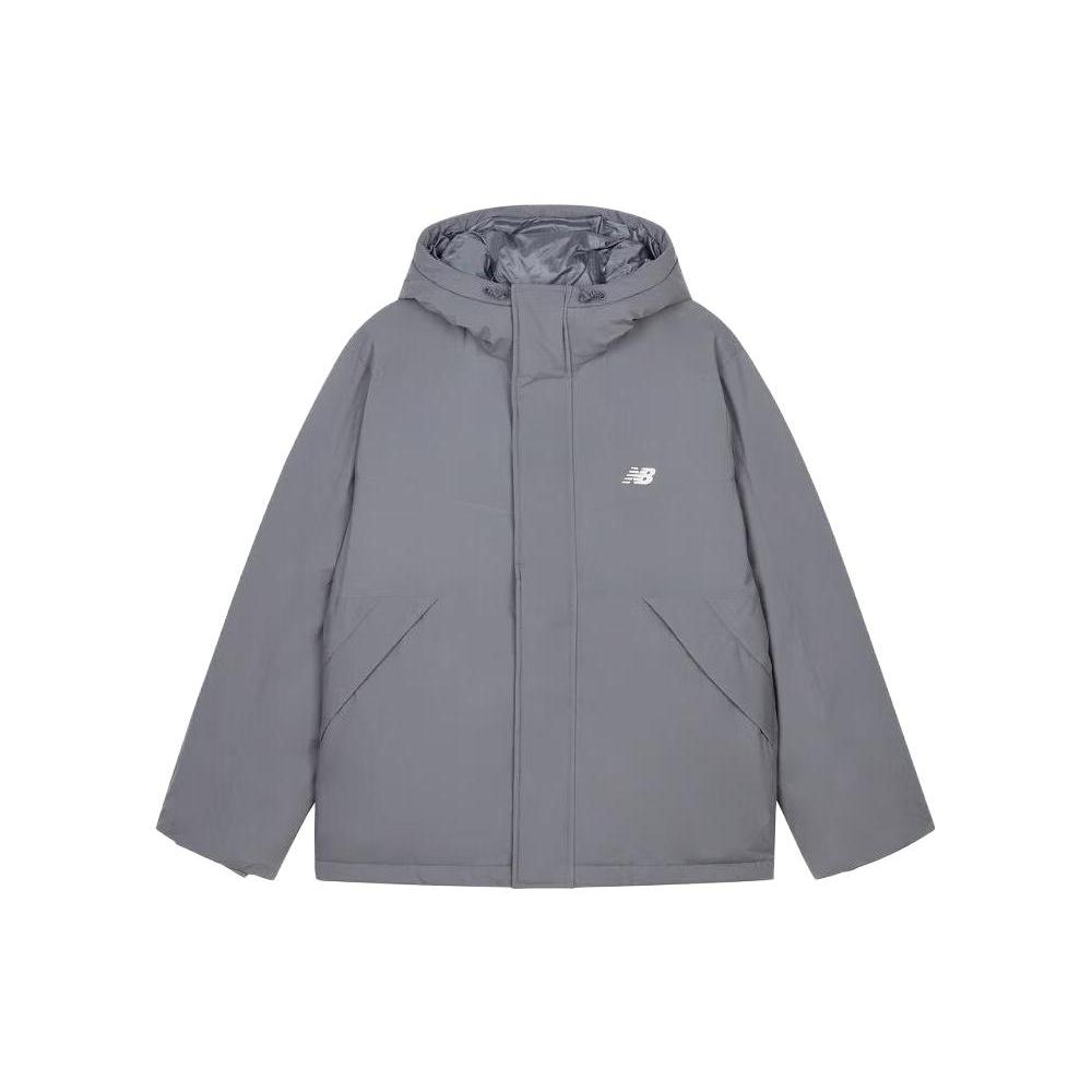 Мужские пуховики New Balance Серые С капюшоном Умеренные Другие AMJ33322-TTM XL