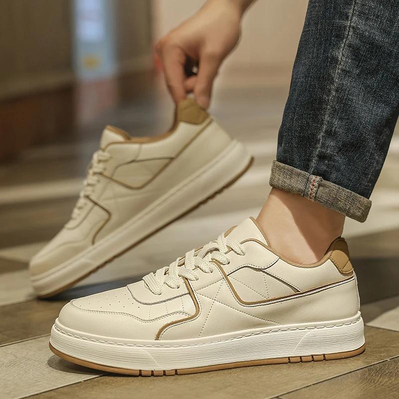 Модные классические мужские туфли из натуральной кожи — фото 3