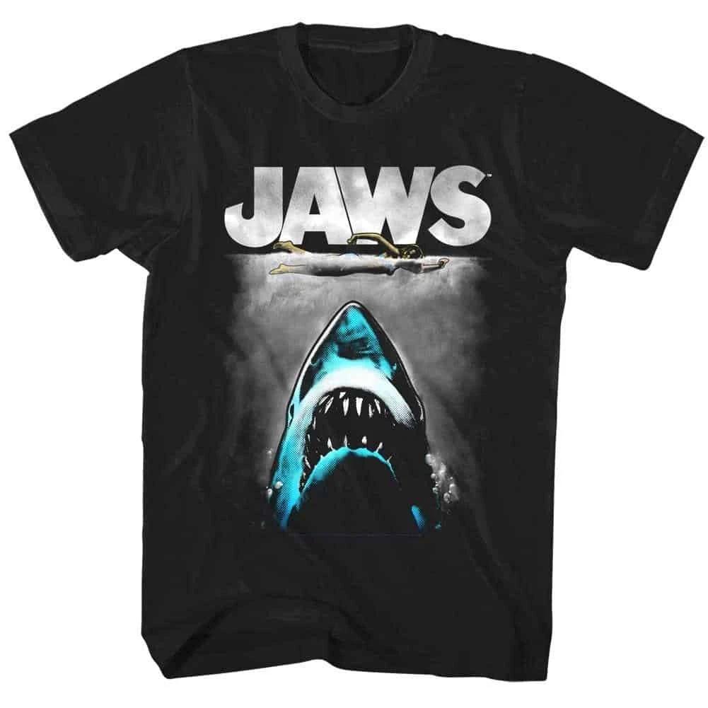 Jaws Shark Lichtenstein Movie Poster Men s T Shirt L