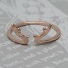 Open Antler Titanium Steel Ring Yi Lu You You Couple Tail Ring Joint Ring Jewelry