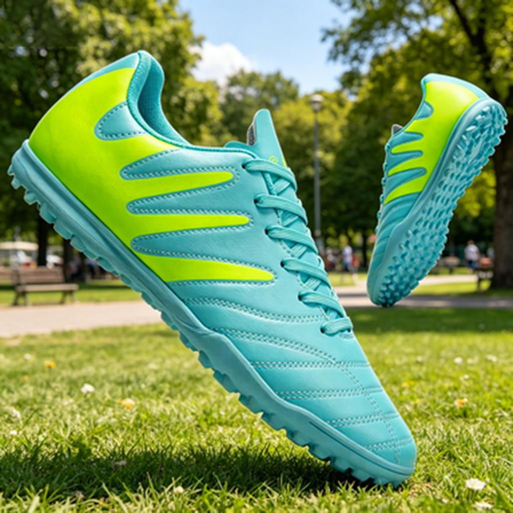 PU Fabric Upper Soccer cleats TF Turf Rubber Sole Durable Anti Slip for Youth Men Women Outdoor Training