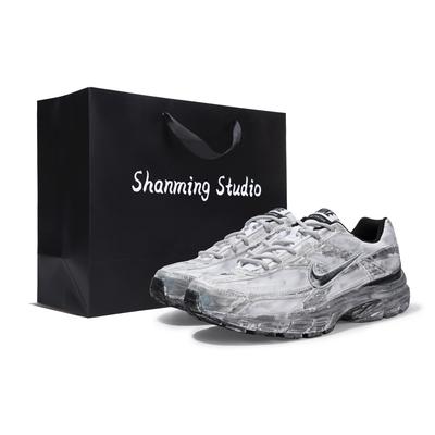 Initiator Abrasion Resistant Low Top Casual City Commuting Running Shoes Men's Black Gray 394055-100(Team1141S-BOX)