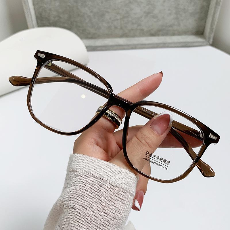 Finished Leopard Myopia Glasses Retro Square Blue Light Blocking Near Sight Eyeglasses Optical Prescription Short-sight Eyewear