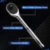 SPEEDWOX Ratchet Handle Set movable for smooth socket attachment and rotation direction switching for tightening and loosening bolts and chrome plated