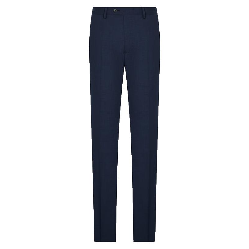 Мужская коллекция легких шерстяных костюмов синего денимного цвета 48B