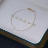 14k Gold-Filled Natural Freshwater Rice Pearl Bracelet for Women - Elegant, Light Luxury, New Trend In High-End Jewelry.