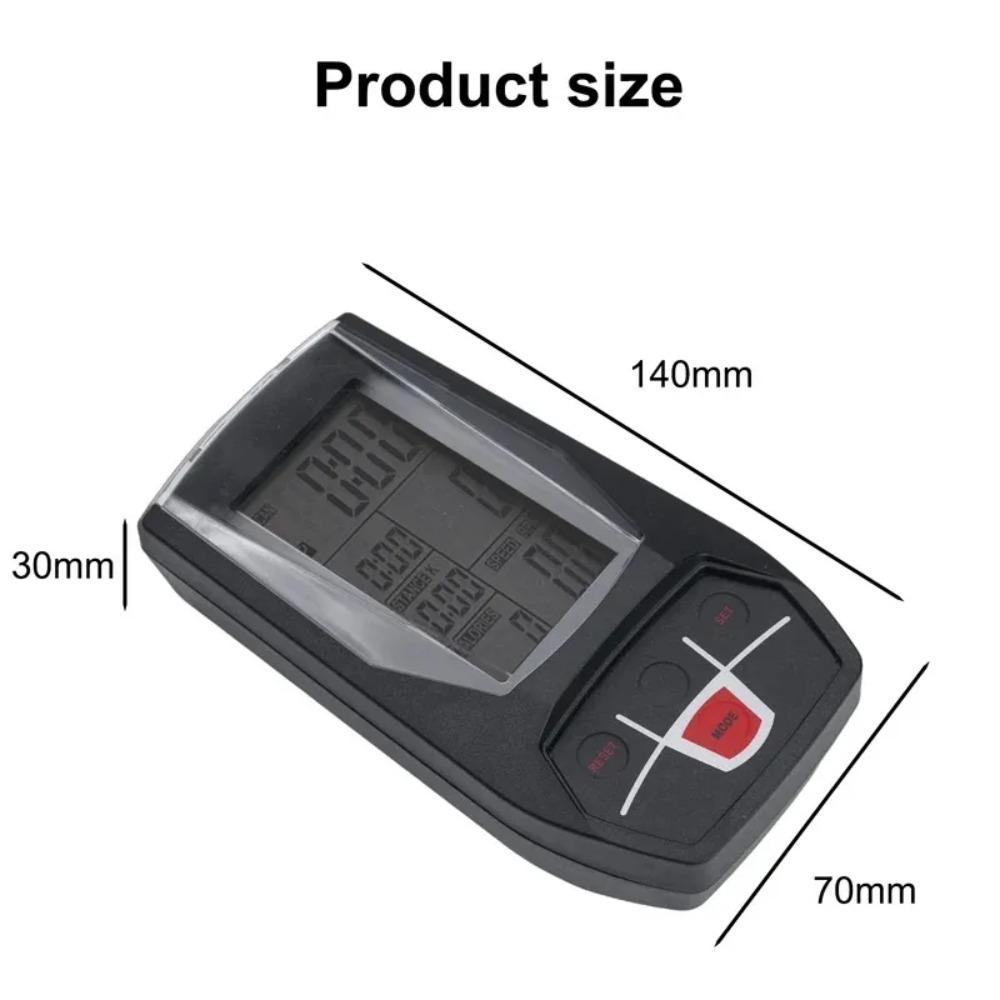 Digital Dashboard Exercise Bike Monitor Black Fitness Display Speed Meter Distance