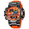 UTHAI CQ254 Fashion Sports Electronics Watch Colorful Night Light Man Watch Waterproof Multi Functional Clock Watches for Man