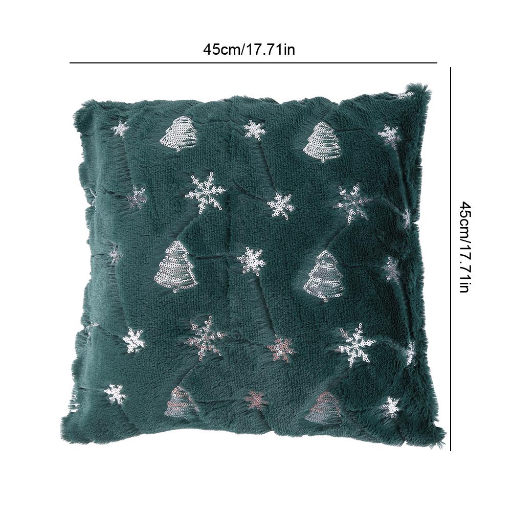 45x45cm Christmas Cushion Covers Decorations 2025 Winter Pillows Cover Decor Sofa Cover Snowflake Cushion Cases Home Decoration