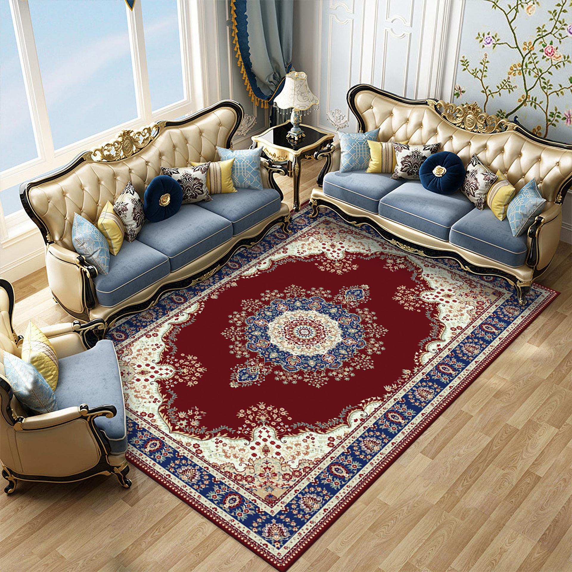 

Ковер для гостиной в европейском стиле, ковер для спальни, прикроватный ковер, коврик для пола под журнальный столик и шкаф 100*160cm