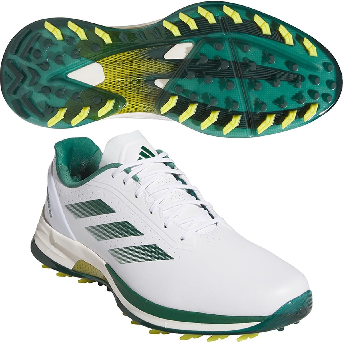 

Golf Shoes Adizero Zedgy 25 Footwear cm 2E [Adidas Golf] Men s White/College Green/Yellow 29.5