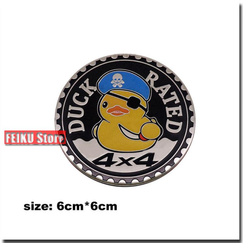 Off-road 4X4 Logo Aluminum Metal Car Badge Stickers Personality Pattern SUV Four-Wheel Drive Emblem Body Decals Accessories