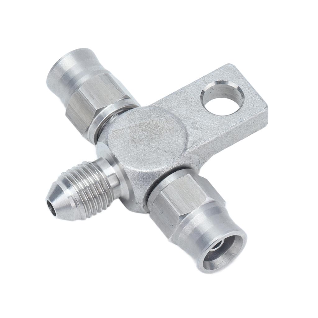 AN‑3 Tee Brake Hose AN3 to Line End Fittings Stainless Steel Automobile Components