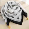 Women's Magnetic Buckle Cotton Scarf - Stylish, Lightweight, Comfortable Neck Protection