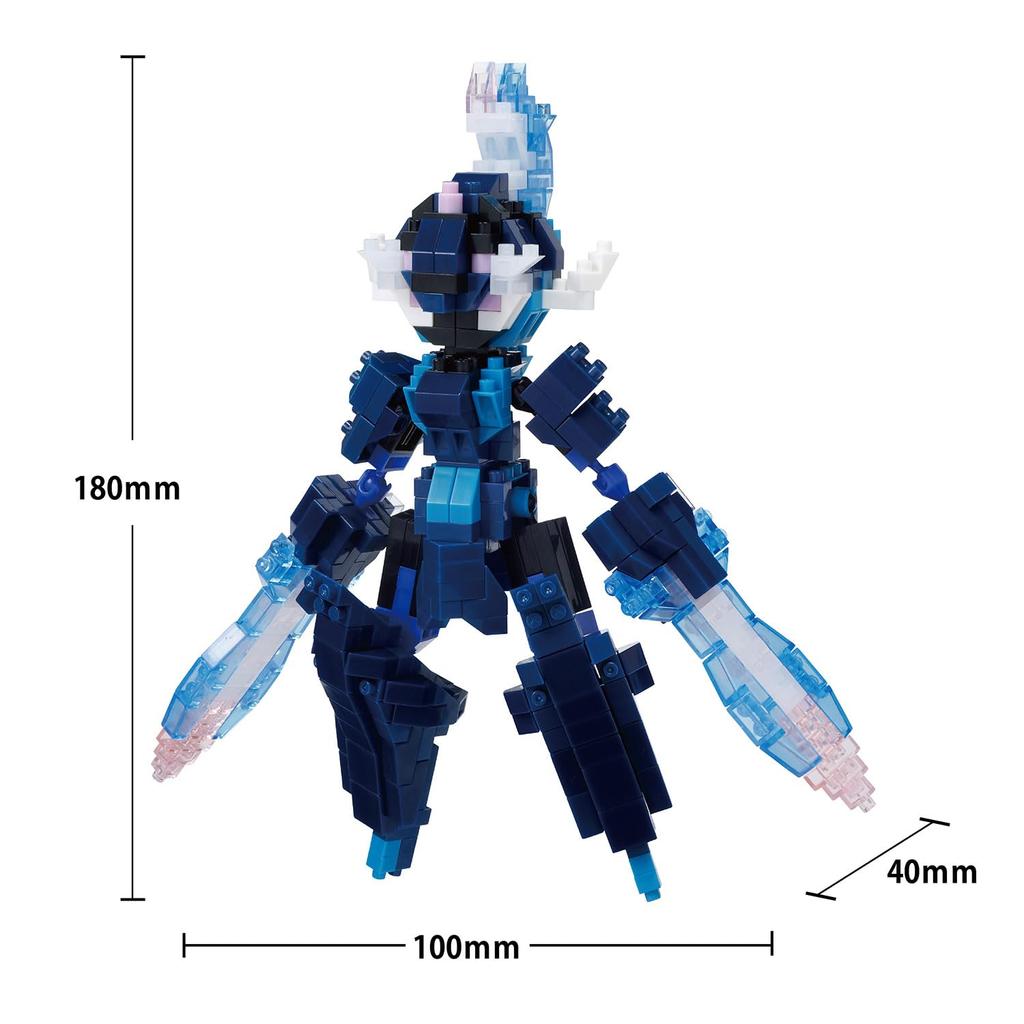 Kawada Nanoblock Pokemon Saw Blaze RS NBPMR05 16 x 16.4 x 19 cm Ages 12 and up Interior Hobby NBPMR05