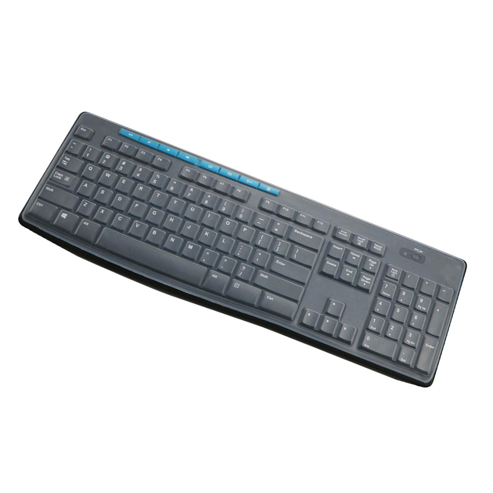 

Силиконовая накладка на клавиатуру для моделей Logitech K260 K270 MK295 MK275. Защита от пролитой жидкости для офиса, дома, школы. 6