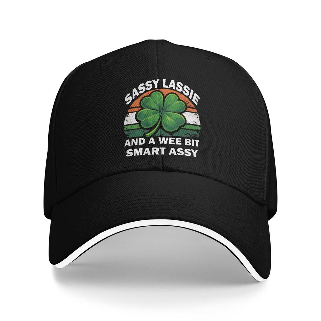 St Patricks Day Sassy Lassie Baseball Cap Men Adult Custom DIY Hip Hop Hats Summer y2k Cool Tennis Skate Breathable Snapback Cap