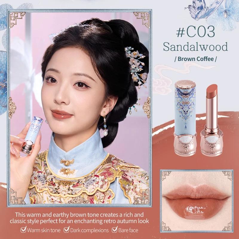 

Flower Knows Butterfly Cloud Collar Collection Glossy Lipstick High shine hydrating non-greasy 3.5g C03 Sandalwood