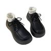 Platform-soled college British style jk small leather shoes women's 2025 new autumn explosion black work loafers single shoes