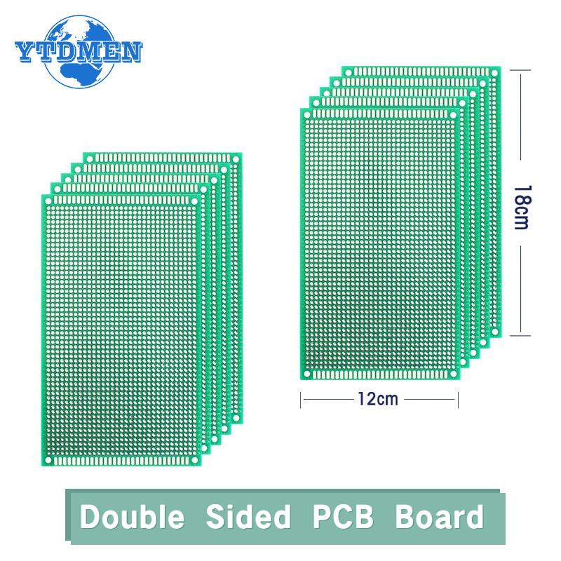 1/2PCS 12*18cm Prototype PCB Universal Circuit Board 12x18cm Green Double Sided Pcb Board Diy Printed Protoboard 120*180mm