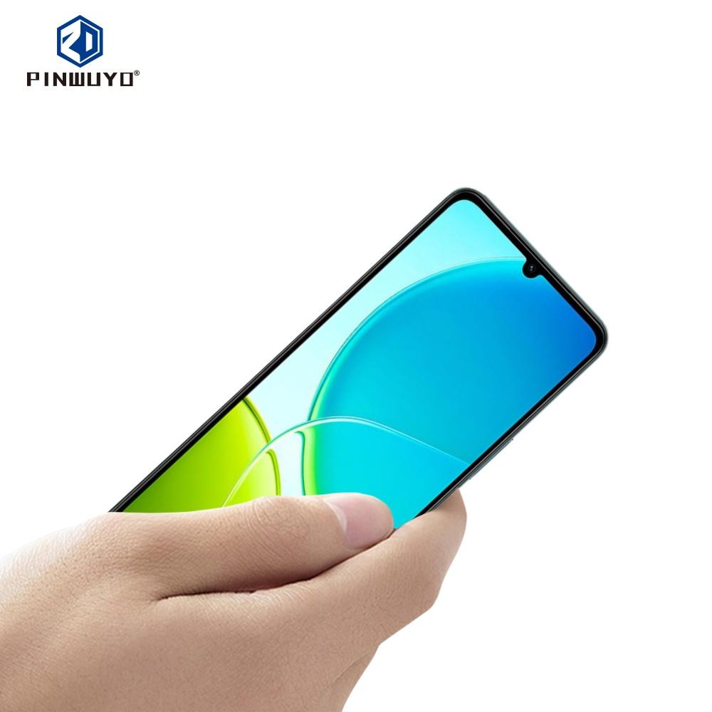 

For vivo Y04 4G/vivo Y29s 5G Tempered Glass Film PINWUYO JK Series-2 9H Full Screen Protector Black