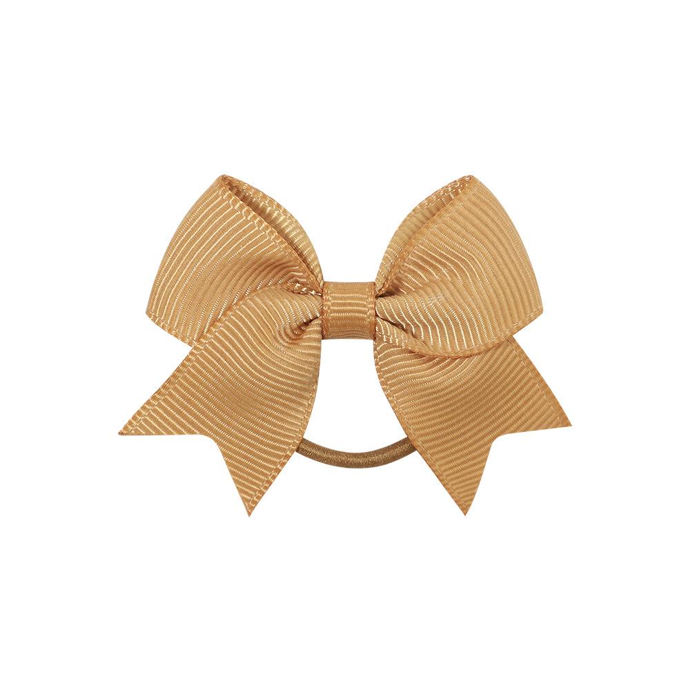 Children'S Hair Band Bow Rubber Band Solid Color Thread With Dovetail Hair Band Cute Baby Headgear Hair Accessories 2820