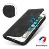 For iPhone SE (2022)/(2020)/8/7 Stand Case Magnetic Closure Skin Touch Leather Flip Phone Cover with Wallet