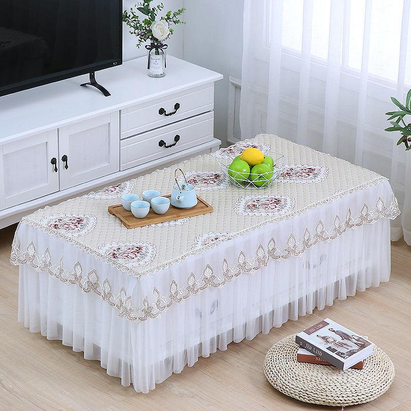 Living Room Coffee Table Table Cloth Coffee Table Cover All-inclusive Table Cloth Waterproof and Oil-proof Rectangular Coffee Table Mat