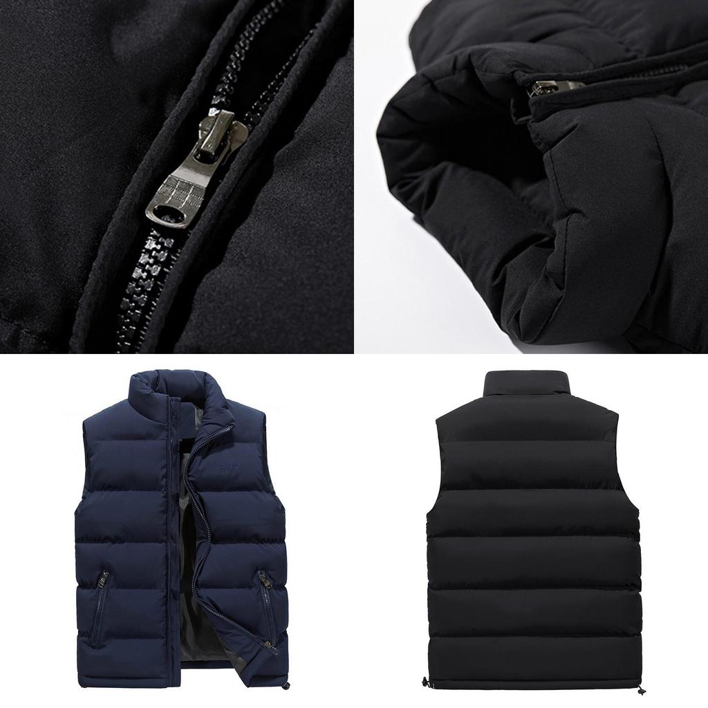 Winter Down Mens Vest Body Warmer Warm Sleeveless Padded Jacket Coat New