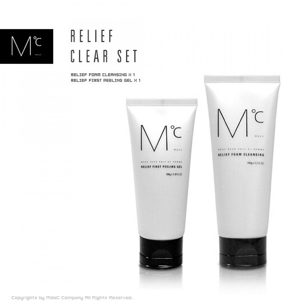 Mdoc Relief Clear Set  Foam 150g + Peeling Gel 100g 