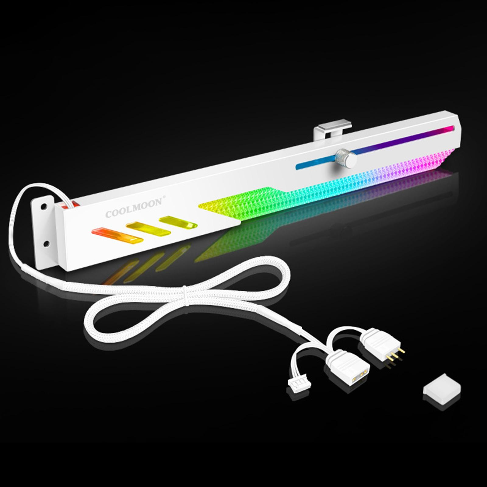 

Adjustable Stand for 5 Slot Graphics Cards with RGB Lighting