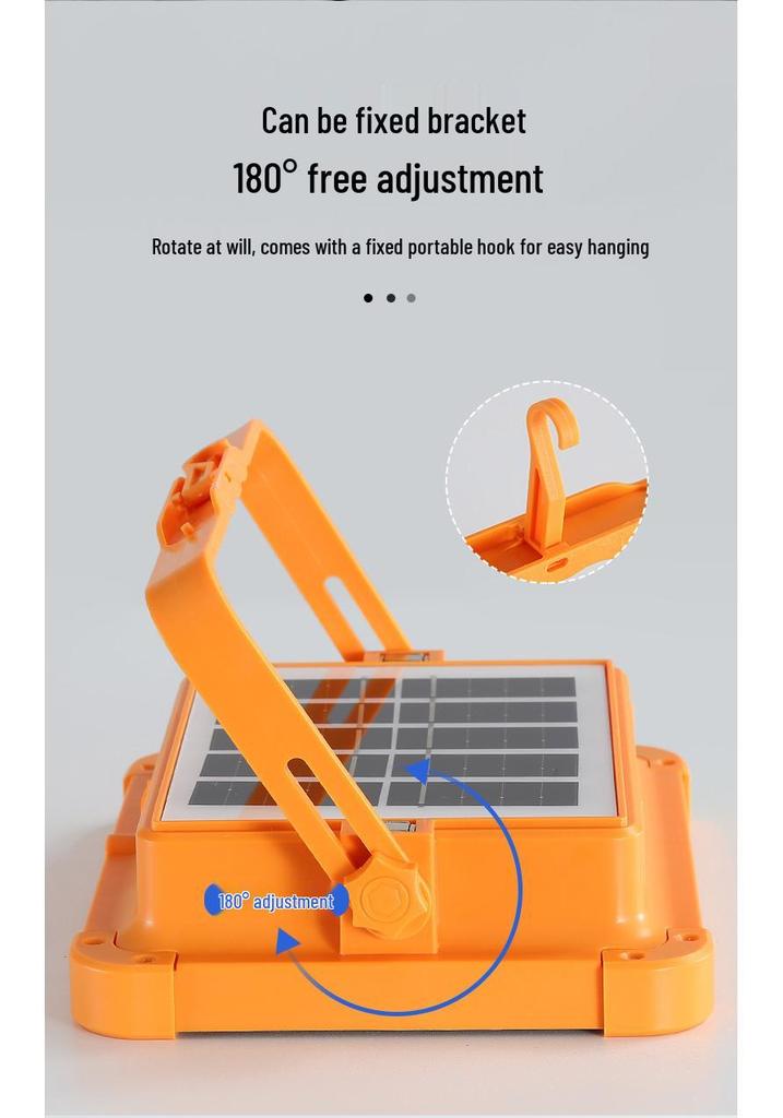 Rongshen Solar Floodlight & Camping Handheld Lamp for Outdoor Emergency
