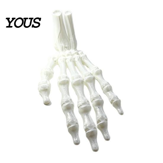 Skeleton Hand Figurine 3D Printed Figurine, Spooky Bone Statue for Desktop Sculpture Halloween Party, Gothic Model, Desk Decor Decoration