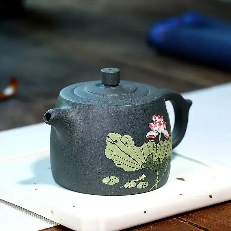 

280ml Handcrafted Yixing Purple Clay Teapot Small Capacity Traditional Kettle Oolong Tea Set