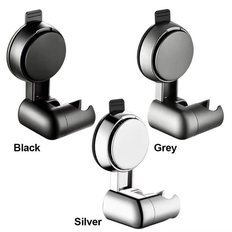 New Shower Head Supports 360° Adjustable Suction Cup Wall Mounted Handheld Shower Holder Punch-Free Bathroom Accessories