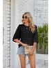 2024 Summer Women's Fashion Round Neck Hollow-Out Sun Protection Knit Sweater Cardigan
