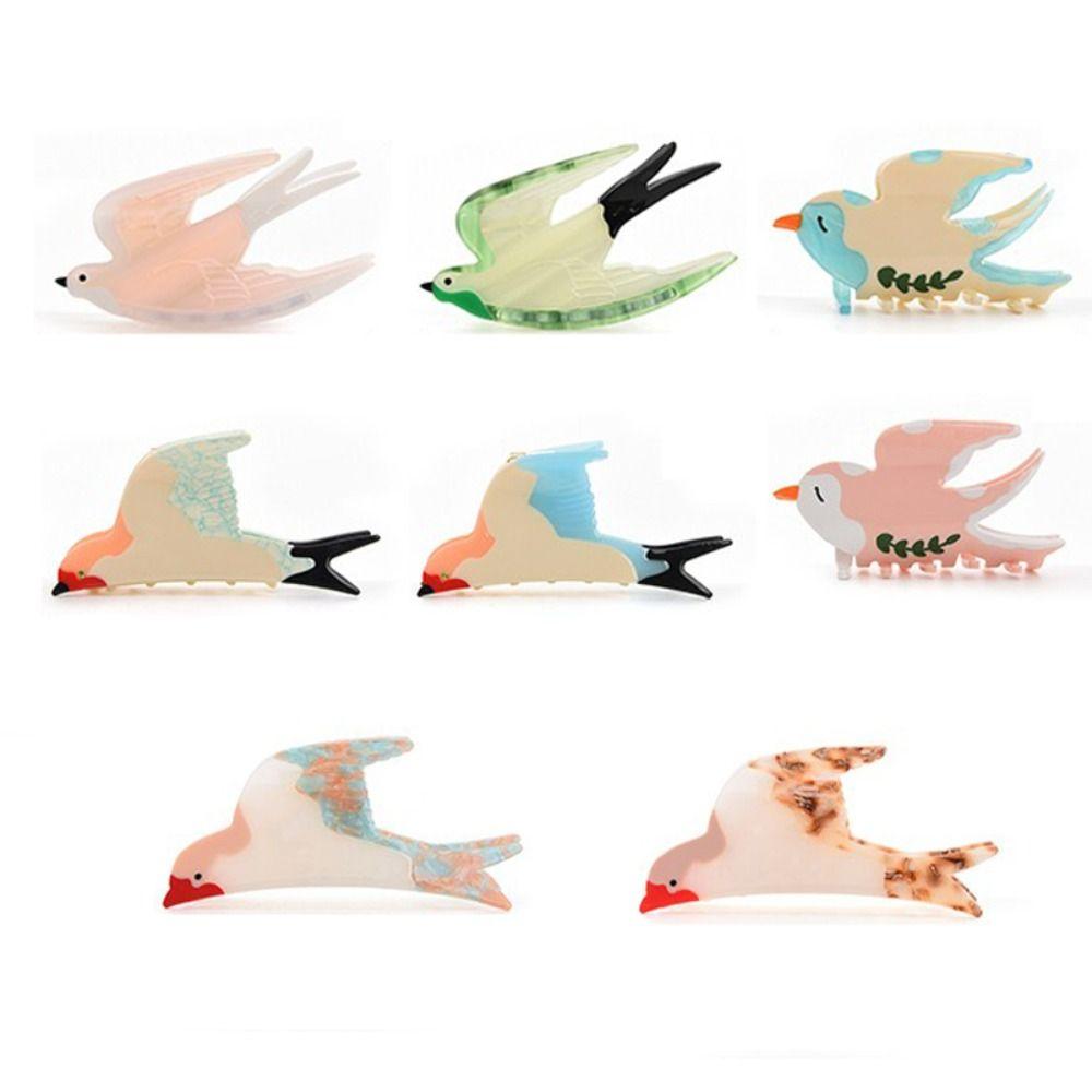 Acetat Material Schwalben Serie Haarkralle Feder Thema Cartoon Vogel Haarspangen DIY Haarstyling Acetat Haarspangen Haarstyling