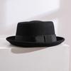 Retro Britse Concaaf Top Wol Fedoras Hoed Man Gekrulde Rand Gentleman Tophoed Herfst Winter Mode Wolle Franse Unisex Vilten Hoed