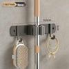 Stainless Steel No-Drill Mop & Broom Wall Mount Hanger
